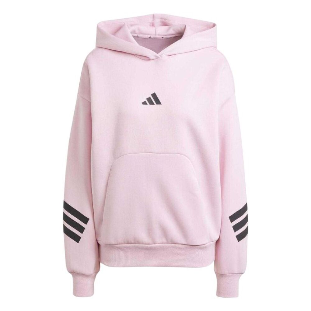 Adidas Womens/Ladies 3 Stripes Hoodie / True Pink
